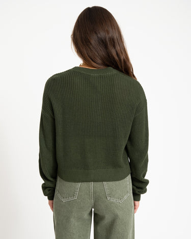 Maysa O - Neck Knit Kombu Green - Things I Like Things I Love