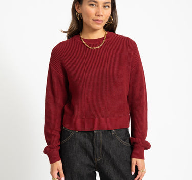 Maysa O-neck Knit Rhubarb - Things I Like Things I Love