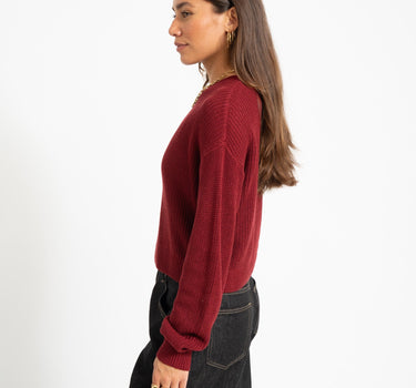 Maysa O-neck Knit Rhubarb - Things I Like Things I Love