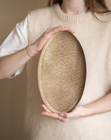 Miyaki Serving Plate Stripes / Dots - Things I Like Things I Love