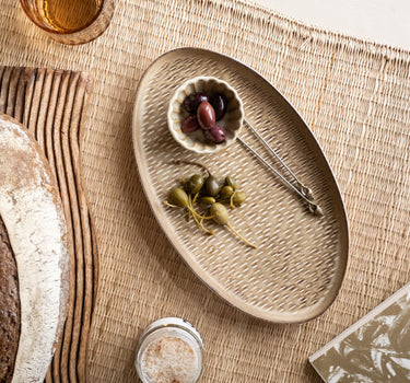 Miyaki Serving Plate Stripes / Dots - Things I Like Things I Love