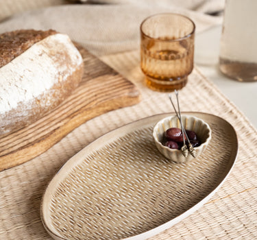 Miyaki Serving Plate Stripes / Dots - Things I Like Things I Love