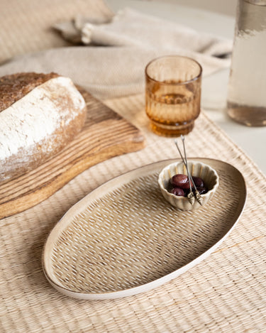 Miyaki Serving Plate Stripes / Dots - Things I Like Things I Love
