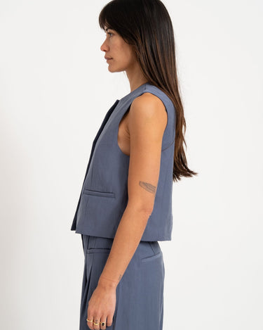 MSCH Frode Waistcoat Blue - Things I Like Things I Love