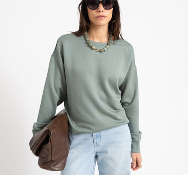 MSCH Ima Q Sweatshirt Green - Things I Like Things I Love