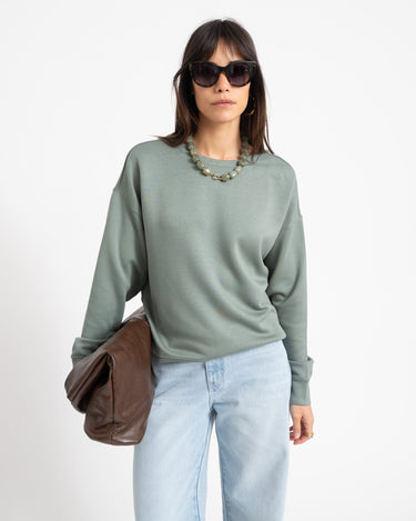 MSCH Ima Q Sweatshirt Green - Things I Like Things I Love