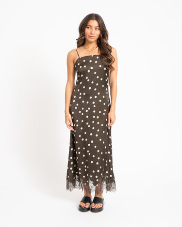 MSCH Jionna Irida Strap Dress Brown - Things I Like Things I Love