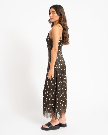 MSCH Jionna Irida Strap Dress Brown - Things I Like Things I Love