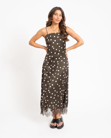 MSCH Jionna Irida Strap Dress Brown - Things I Like Things I Love
