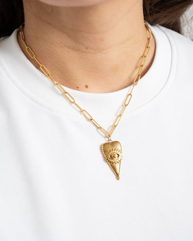 Necklace Eye of Love Gold - Things I Like Things I Love