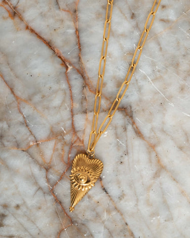 Necklace Eye of Love Gold - Things I Like Things I Love