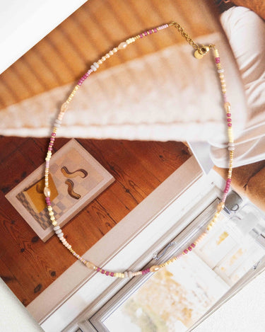 Necklace Margarita Gold Multi - Things I Like Things I Love