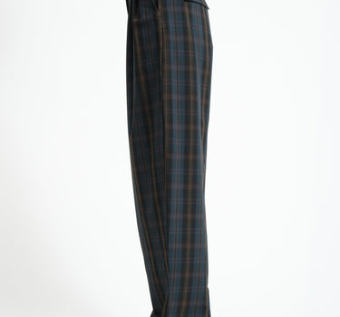 Nico Miley Checkered Barrel Pants zwart groen - Things I Like Things I Love