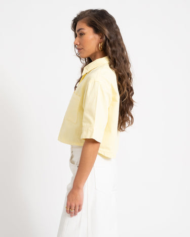 Oregon Alva Cropped Shirt French Vanilla - Things I Like Things I Love