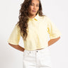 Oregon Alva Cropped Shirt French Vanilla - Things I Like Things I Love