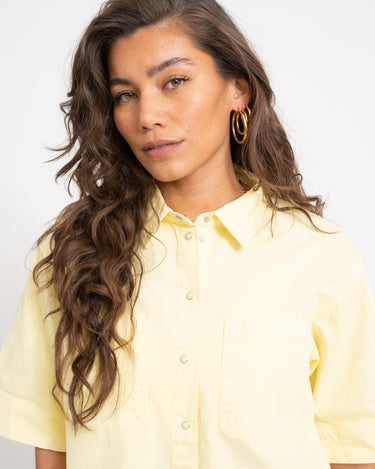 Oregon Alva Cropped Shirt French Vanilla - Things I Like Things I Love