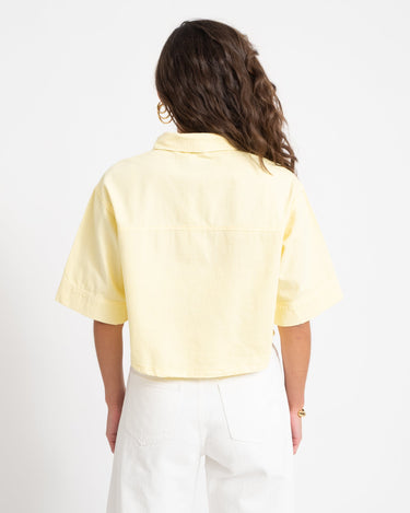 Oregon Alva Cropped Shirt French Vanilla - Things I Like Things I Love
