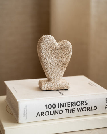 Ornament Heart Beige - Things I Like Things I Love