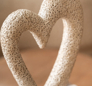 Ornament Open Heart Beige - Things I Like Things I Love