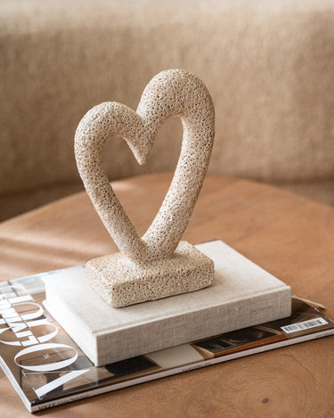 Ornament Open Heart Beige - Things I Like Things I Love