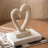 Ornament Open Heart Beige - Things I Like Things I Love