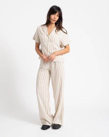 Pants Stripe Ecru - Things I Like Things I Love