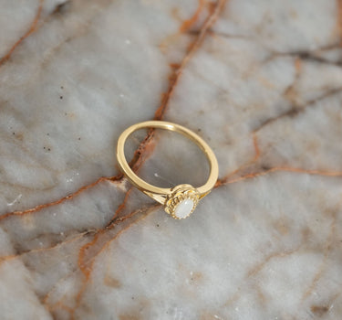 Pearl Flower Ring Gold - Things I Like Things I Love