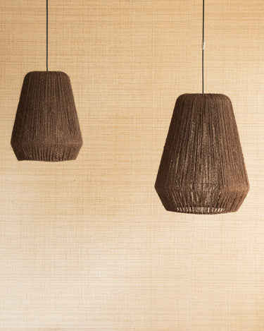 Pendant Lamp Braided Palm Brown - Things I Like Things I Love