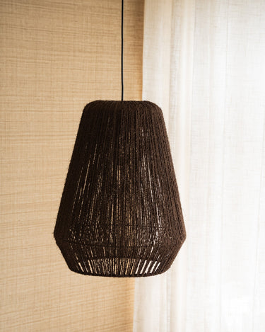 Pendant Lamp Braided Palm Brown - Things I Like Things I Love