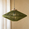 Pendant Lamp Ovni Jute Green - Things I Like Things I Love