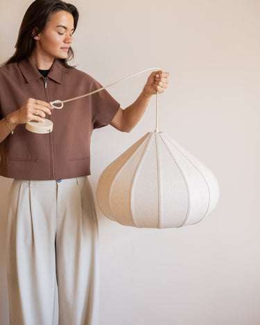 Pendant Lamp Zadig Linen - Things I Like Things I Love