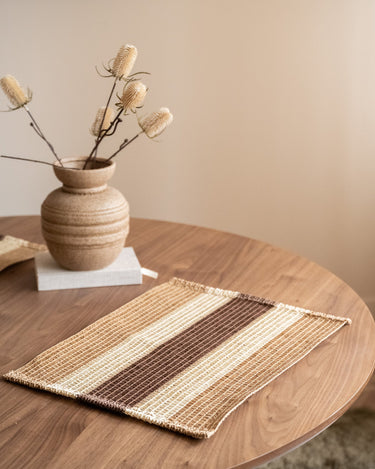 Placemat Alexia Raffia Brown - Things I Like Things I Love