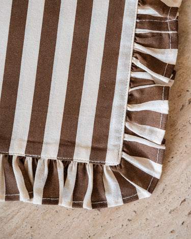 Placemat Ellie Gestreept Bruin - Things I Like Things I Love