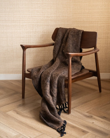 Plaid Wool Blend Brown - Things I Like Things I Love