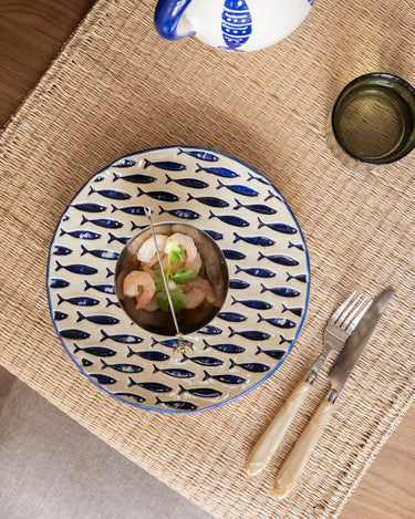 Plate Fish Ceramic Blue - Things I Like Things I Love