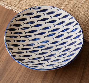 Plate Fish Ceramic Blue - Things I Like Things I Love