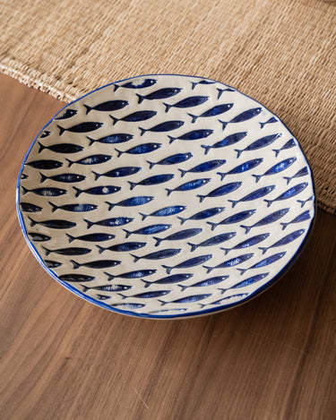 Plate Fish Ceramic Blue - Things I Like Things I Love