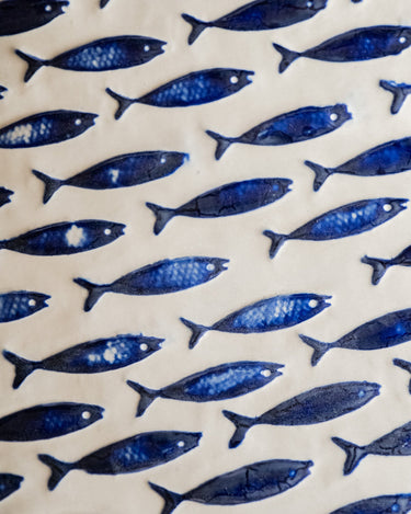 Plate Fish Ceramic Blue - Things I Like Things I Love
