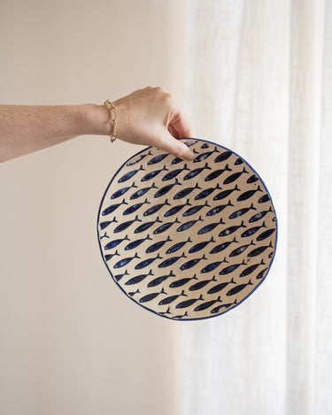 Plate Fish Ceramic Blue - Things I Like Things I Love