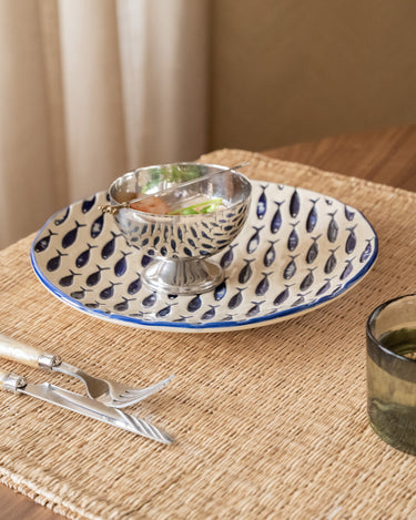Plate Fish Ceramic Blue - Things I Like Things I Love