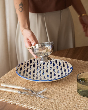 Plate Fish Ceramic Blue - Things I Like Things I Love