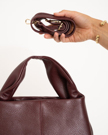 Polly Leather Burgundy Bag - Things I Like Things I Love