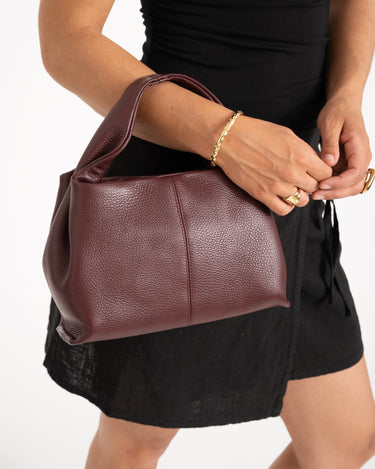 Polly Leather Burgundy Bag - Things I Like Things I Love