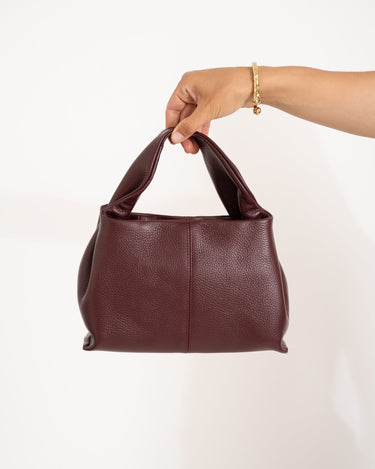Polly Leather Burgundy Bag - Things I Like Things I Love