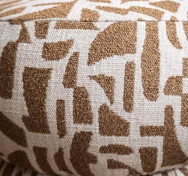 Pouf Anic Pattern Brown - Things I Like Things I Love