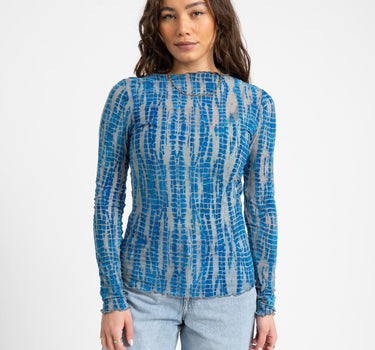 Rouge Meena O - Neck Top Directoire Blue - Things I Like Things I Love