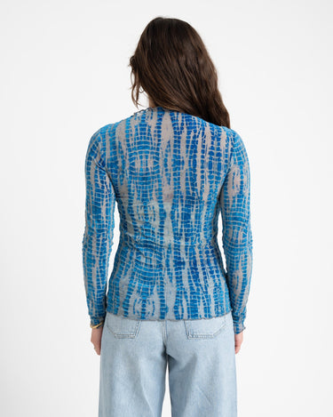 Rouge Meena O - Neck Top Directoire Blue - Things I Like Things I Love