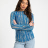 Rouge Meena O - Neck Top Directoire Blue - Things I Like Things I Love