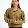 Rouge Stina High Neck Shirt Gothic Olive - Things I Like Things I Love