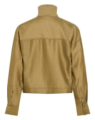 Rouge Stina High Neck Shirt Gothic Olive - Things I Like Things I Love